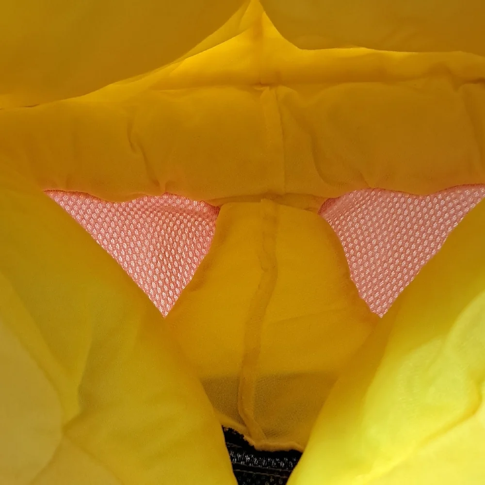 Plush Kids Face Mask - Yellow and Red